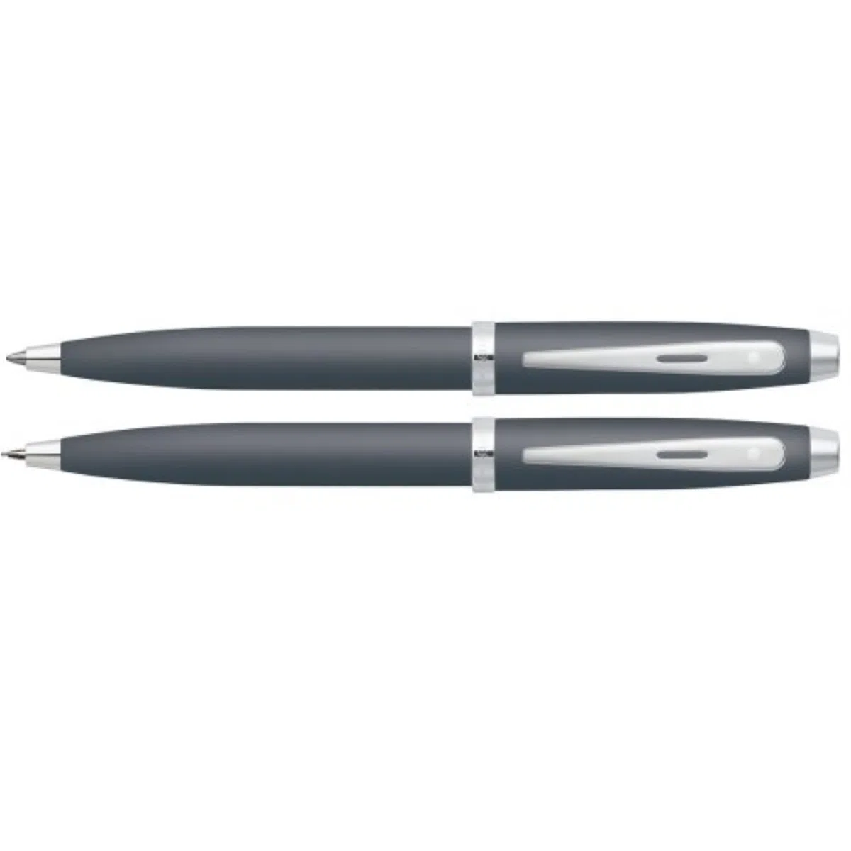 Sheaffer 100 Kugelschreiber- und Bleistift-Set mit Drehmechanismus und matt-grauer Kappe
