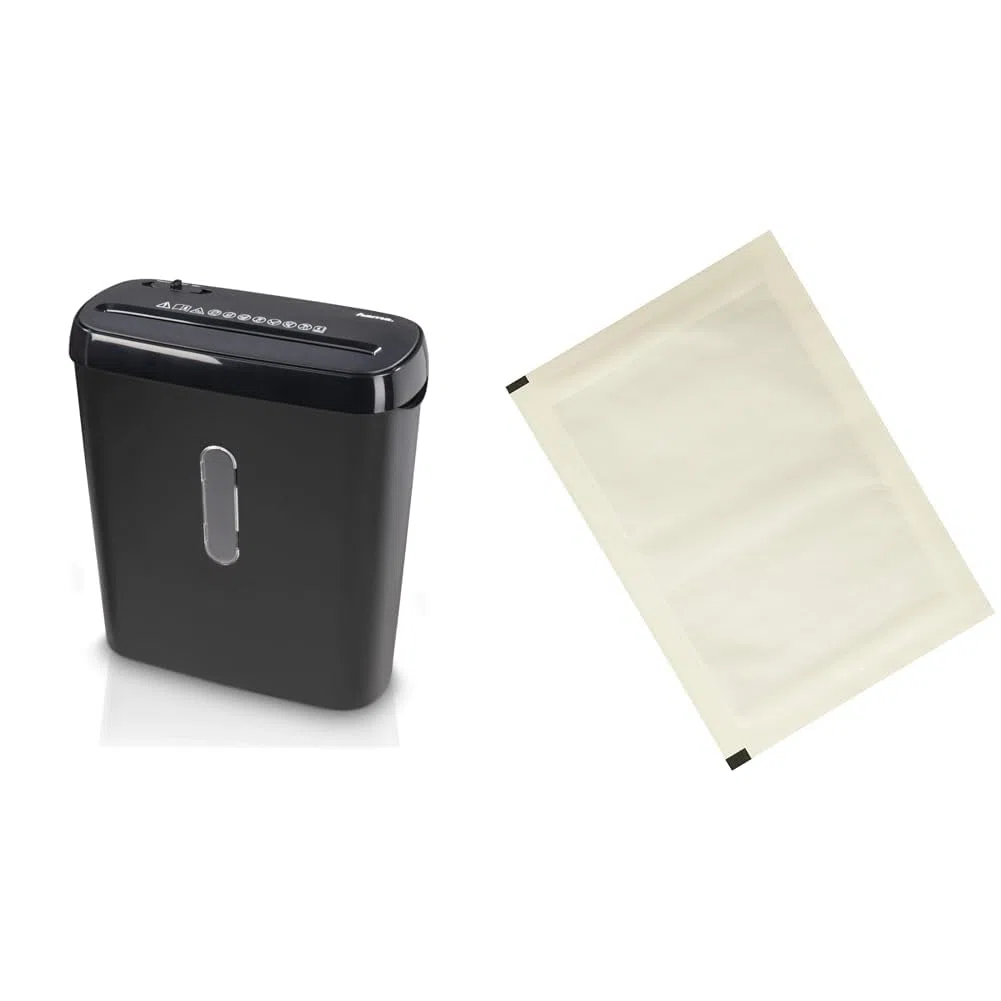 Hama Aktenvernichter Einzug - Professionell für Home Office & Amazon Basics - Schmiermittelblätter für Aktenvernichter, 12er-Pack Automatisch, Mikroschnitt, Weiß