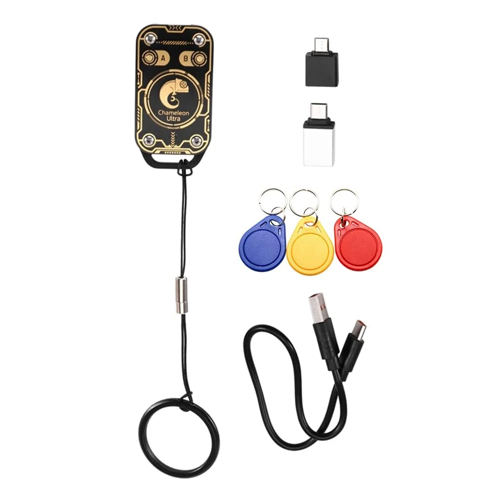 Chameleon Ultra V3.0 125Khz 13.56Mhz RFID Smart Card Emulator Leser ID IC NFC Tag Kopierer + 3XUID Schlüsselanhänger