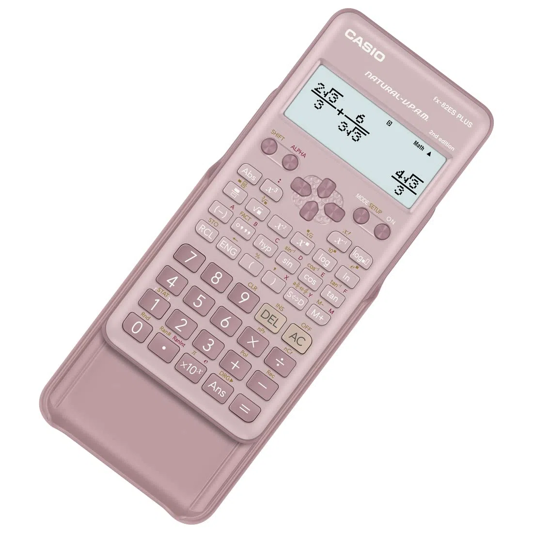 Casio Wissenschaftlicher Standardrechner, Nicht programmierbar, 10 + 2 Ziffern, 252 Funktionen, Pink