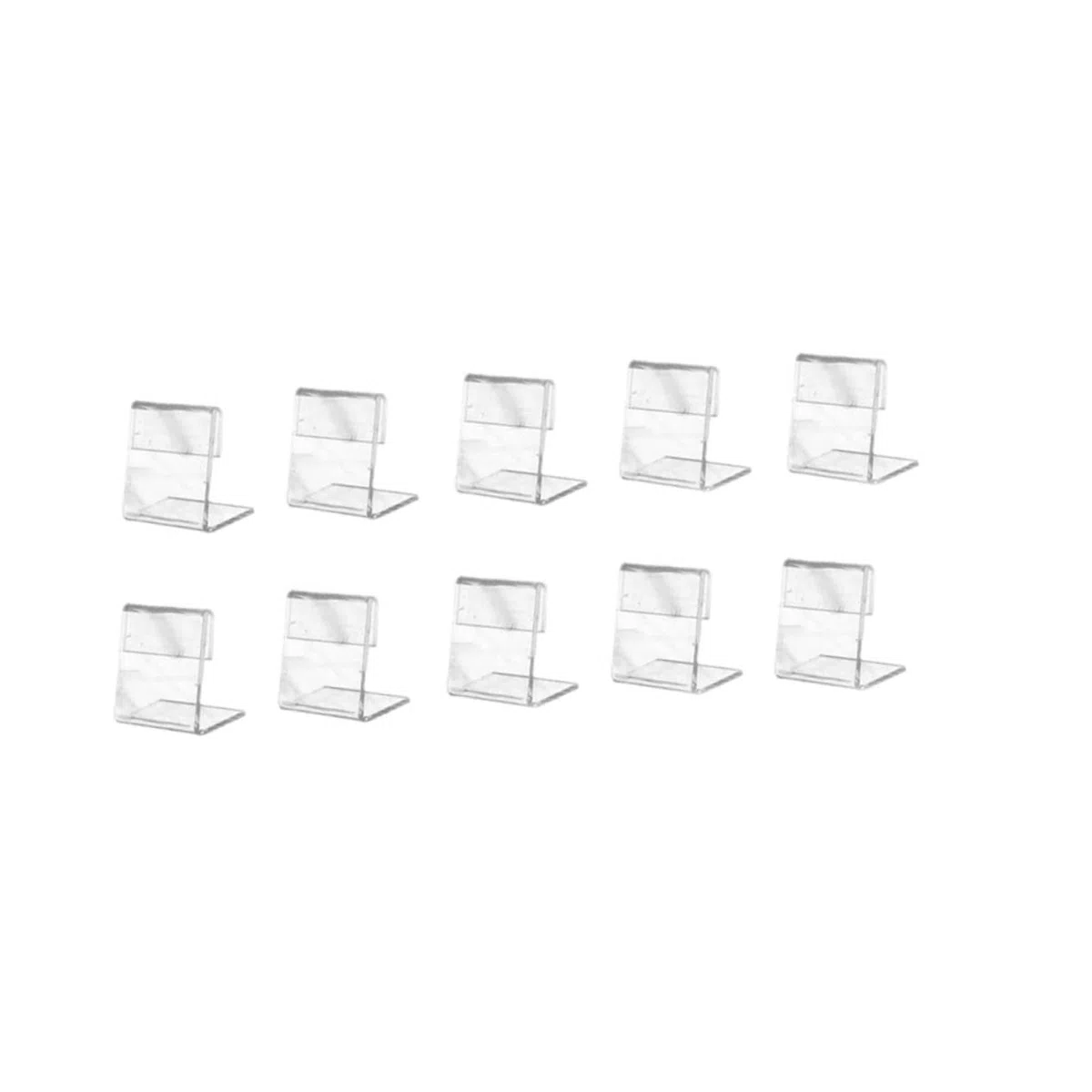 Lurrose 200stücke Teiliges Förmiger Tischaufsteller Für Namenskarten Und Preisschilder Slanted Design Für Klare Sichtbarkeit Im Büro Restaurant Und Supermarkt