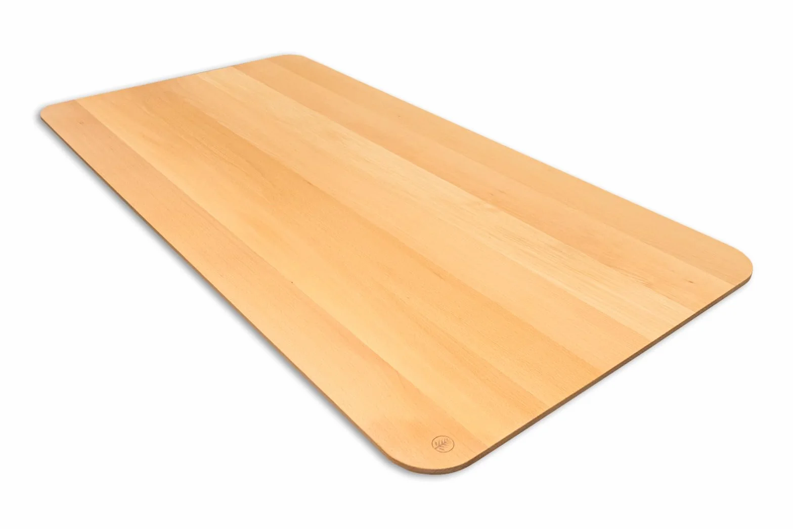 Tischplatte Schreibtischplatte Buche Massivholz Schweizer Kante (120 x 60 cm)