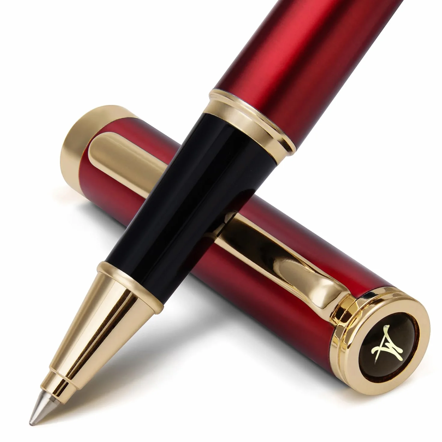 Luxus Rollerball Stift, 24k Gold Trim, Edle Und Elegante Designs, Schneider Tinte Refull, Beste Roller Kugelschreiber Geschenk Set Für Männer Und Frauen, Professional, Executive Office