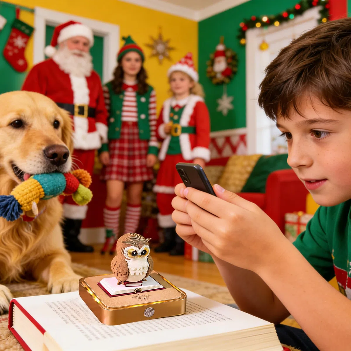 3D Kalender 2026 Abreißbare Papierschnitzerei Eulenstatue | Notizblock Mit Kalenderfunktion Für Kreative Für Bücherregal Nachttisch Bibliothek Couchtisch Schüler Lehrer Jugendliche