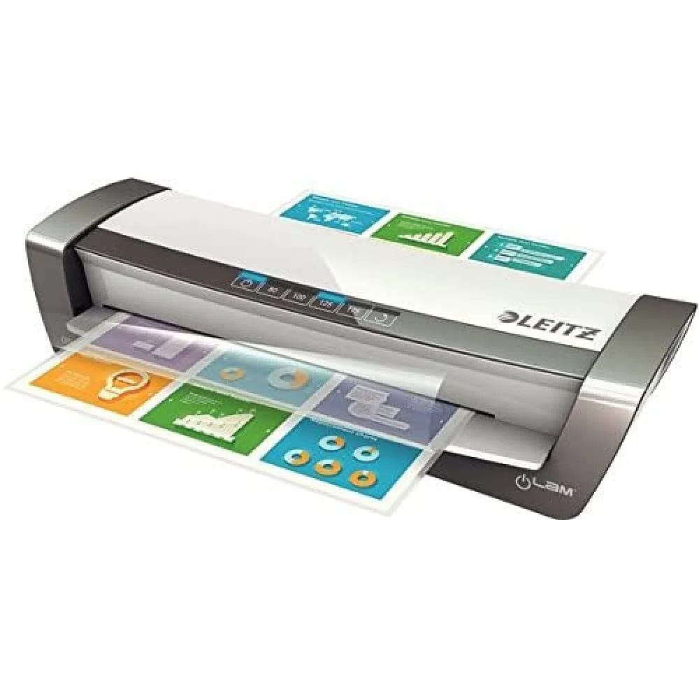Leitz 74744000 Heißlaminator 1000 mm/min Anthrazit, Weiß Laminiermaschine – Laminiermaschinen (32 cm, Heißlaminator, 1 min, 1000 mm/min, 0,6 mm, 25 s)