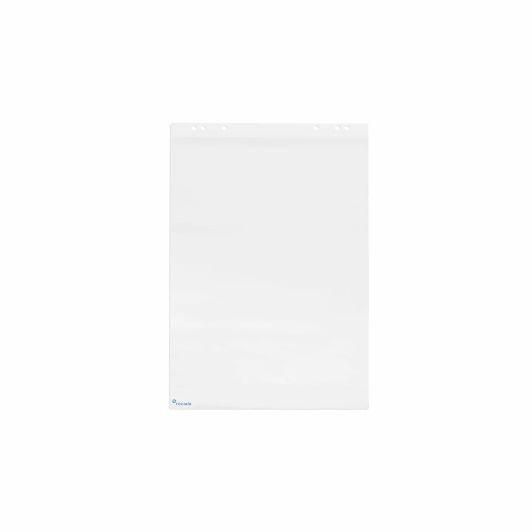 Rocada | Weißes Papier-Block | Universal-Papierblock für Tafeln mit Staffelei | Lochsystem | 70 g | 5 Blöcke