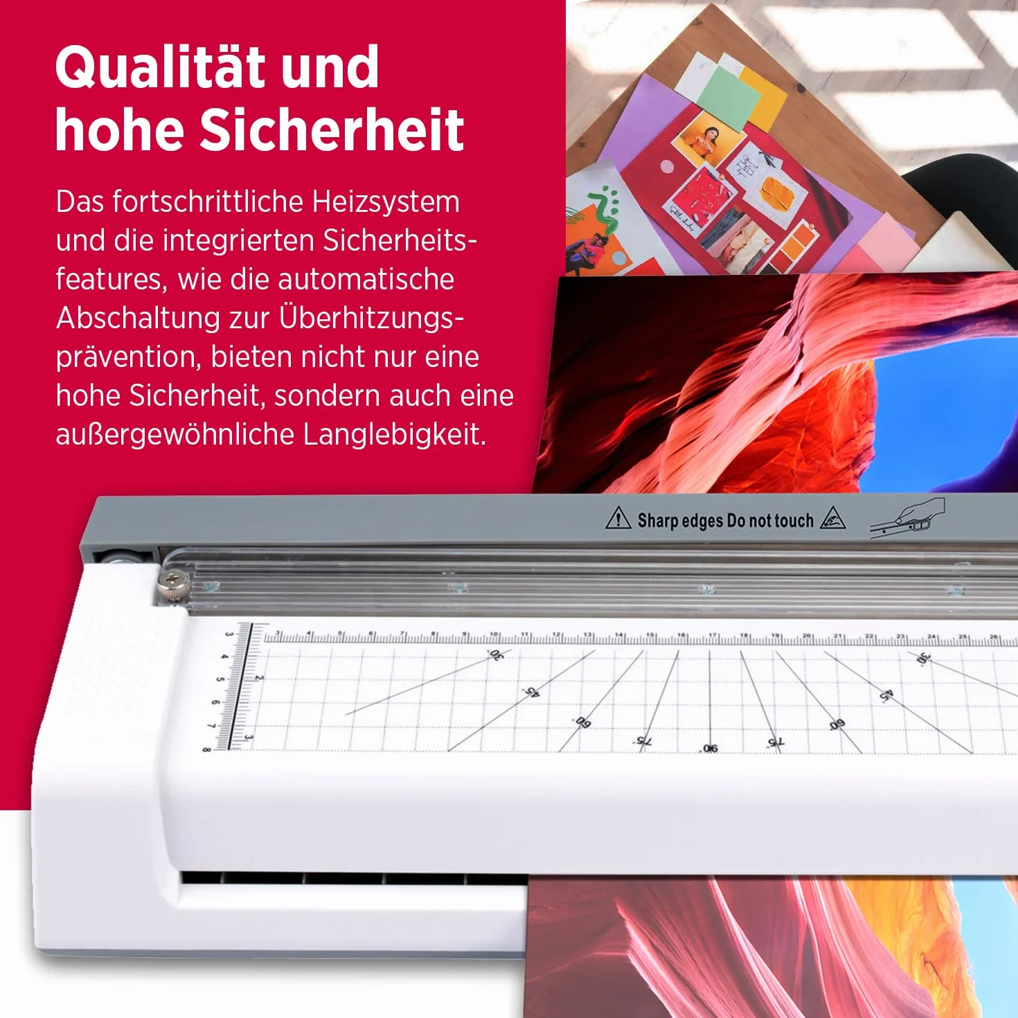 Olympia A 350 Combo 3-in-1 Laminiergerät | Heiß- und Kaltlaminieren | Kombi Laminier- und Schneidegerät | Keine Blasenbildung | Laminiergerät A4 | Laminator | Modernes und kompaktes Design
