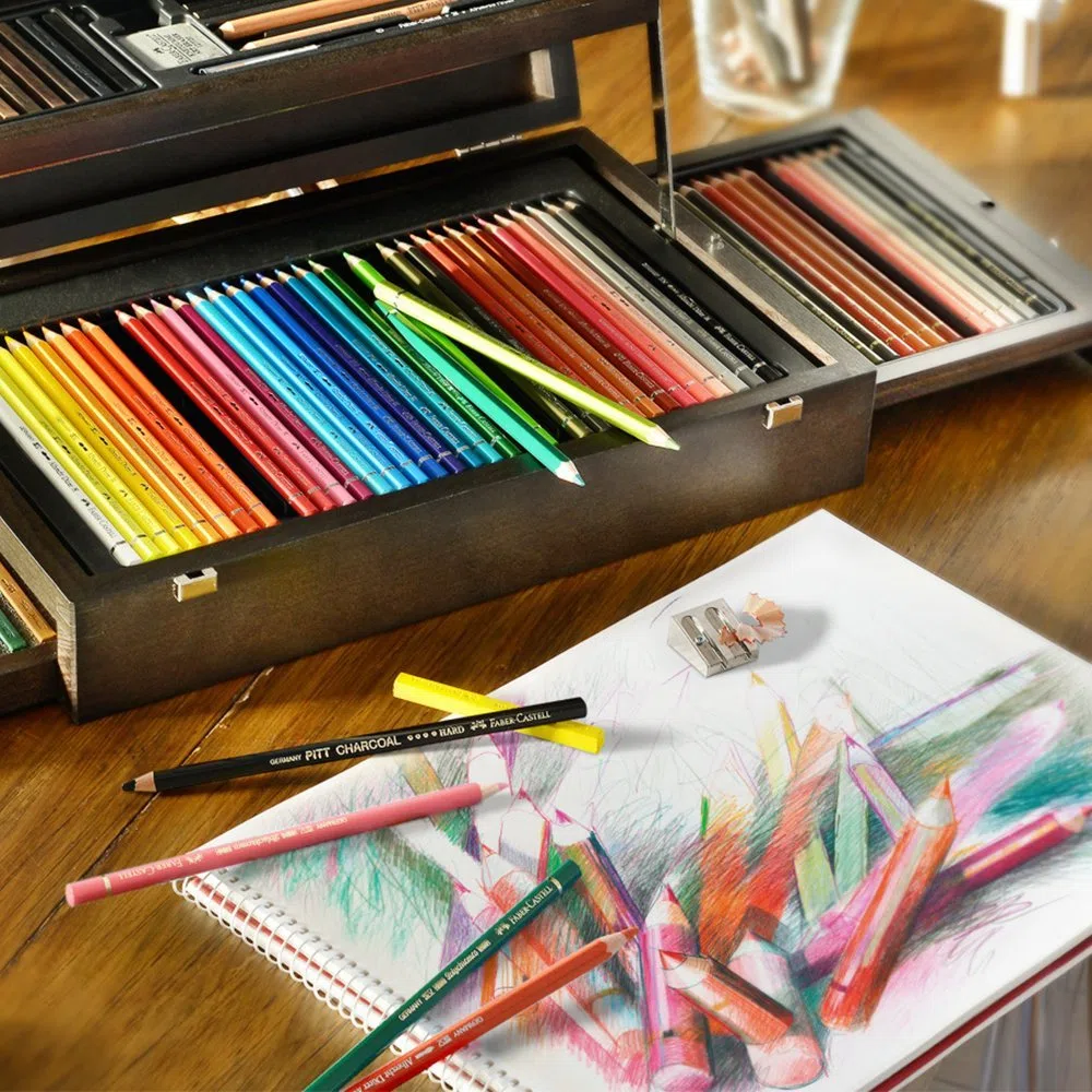 Faber-Castell 110086 - Art & Graphic Collection Holzkoffer