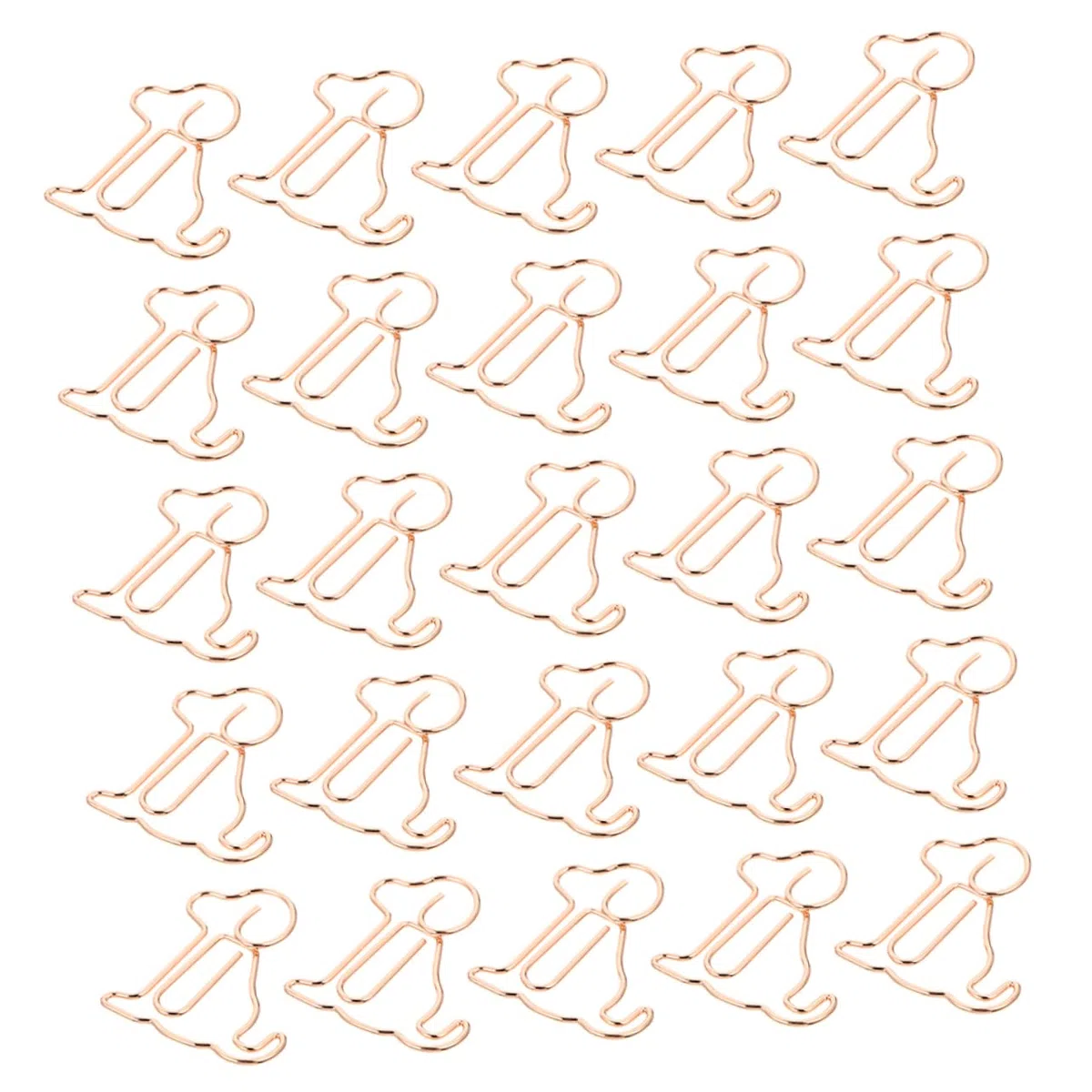 DOITOOL 3 Sätze Rose Gold Welpenpapierklammer Süße Büroklammern Papierklemmen Büroklammer Befestigen Cartoon-büroklammer Papierclips Büroklammern Süß Roségold Metall 50 Stück * 3