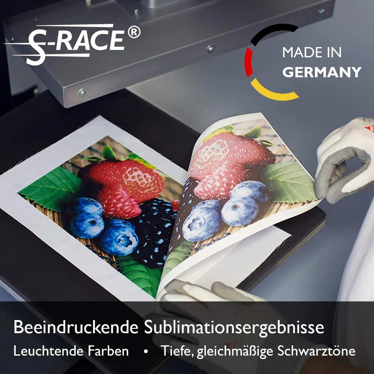S-RACE Transferpapier DIN-A3 100 Blatt 120g/m² - Sublimationspapier für Inkjet