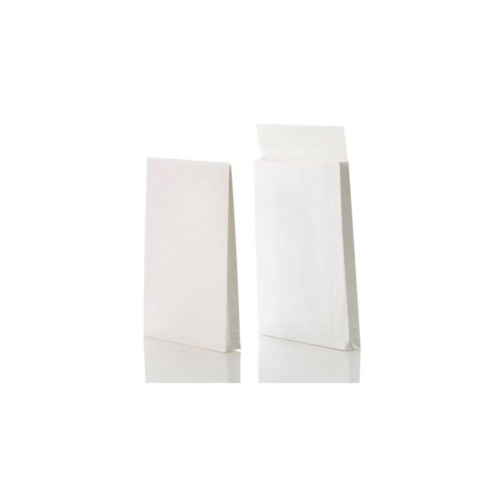 Faltentasche B4 (353x250x40mm) - Versandtaschen ohne Fenster weiß - 150g | haftklebend mit Klotzboden - 250 Stück - Ideal für den sicheren und geschützten Versand von Dokumenten