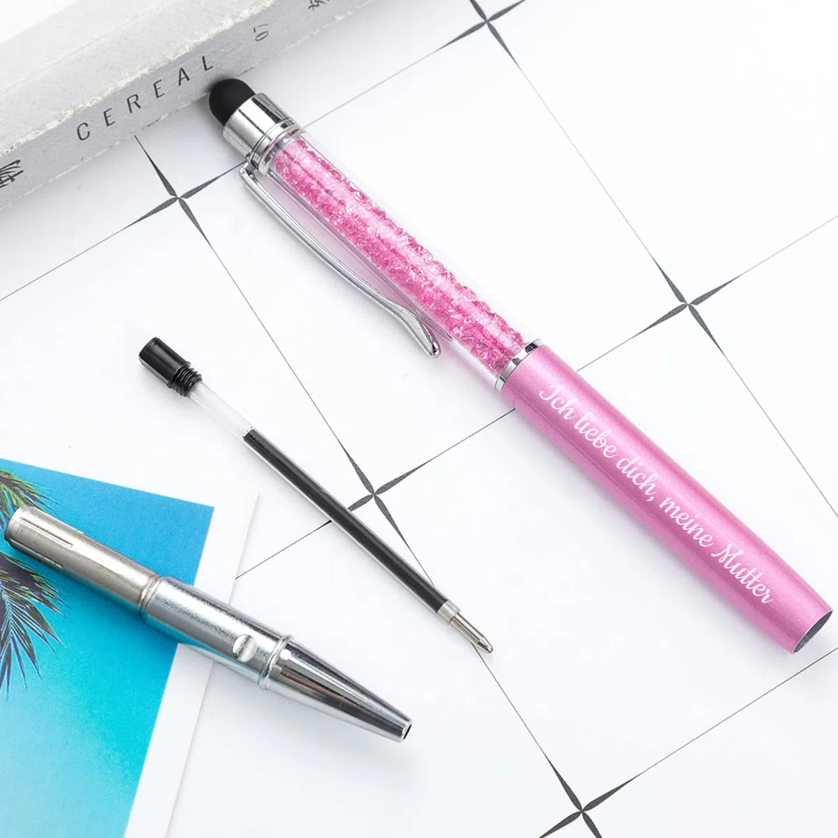 Bis zu 300 Kugelschreiber, individuelle Business-Kugelschreiber, personalisierte Kugelschreiber mit Namen, Büro-Kugelschreiber für Unternehmen, Unternehmen, Schule, schwarze Tinte - 216Stk