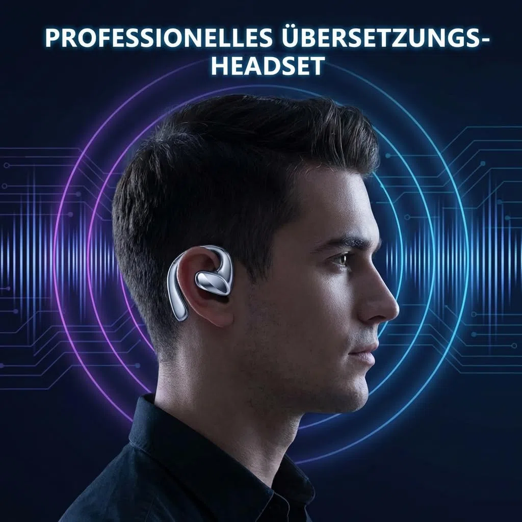 sonabuds übersetzer Original – Übersetzer Kopfhörer 144 Sprachen Echtzeit Übersetzung Mit Bluetooth Und Noise Cancelling Für Reisen Und Business Tragbar & Wiederaufladbar (Schwarz)