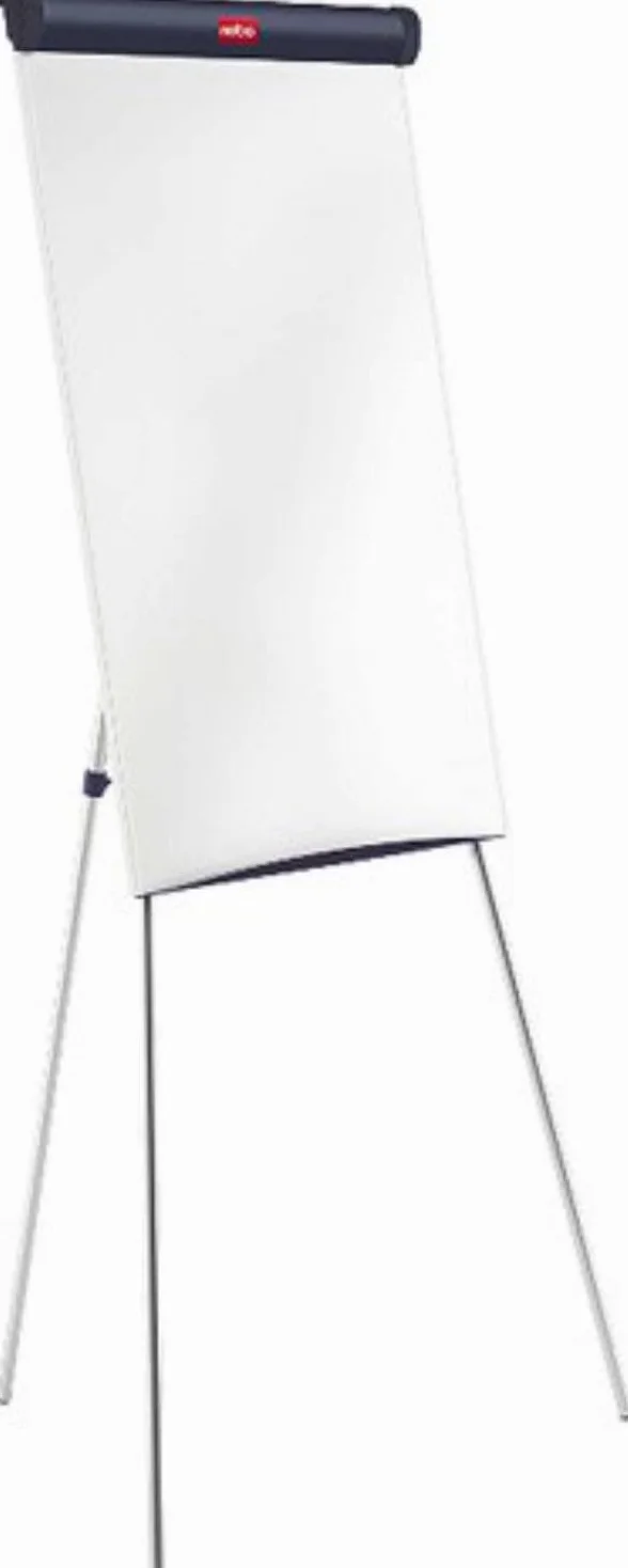 Nobo Impression Pro Magnetische Flipchart/Whiteboard, Dreibeinstativ und höhenverstellbare, trocken abwischbare Tafel, mit Stifthalter und Aufhängung für Flipcharts, weiß, 1901916