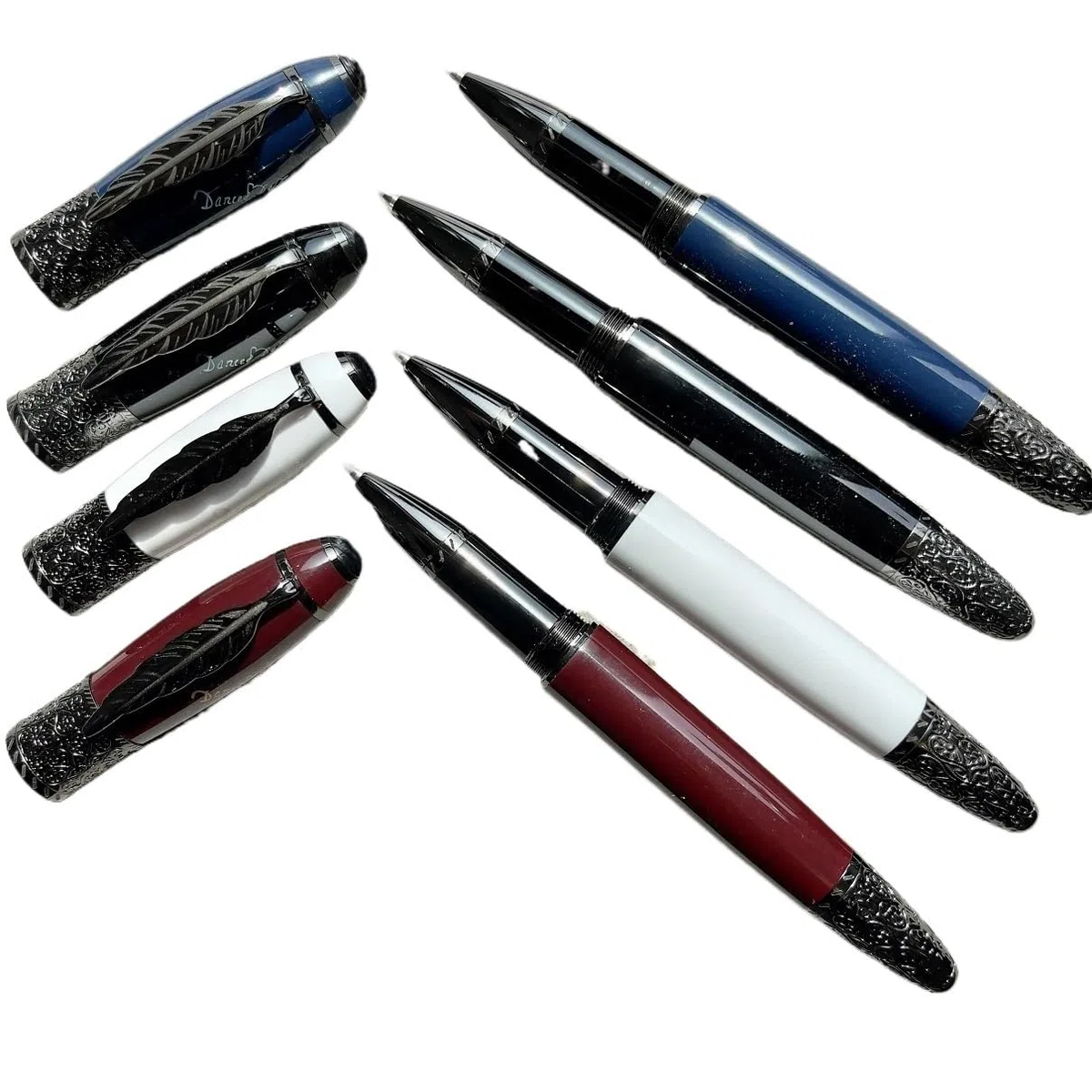 EPANO Metall-Füllfederhalter, EF-F-Feder, minimalistisch, High-End, Luxus, für Schule, Büro, Schreibbedarf, Tintenroller (07, Stift mit Beutel)