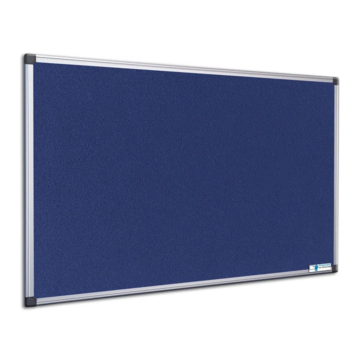Master of Boards - Pinnwand mit Filz Oberfläche 120x180 cm Memoboard, Pin Board pinnbare Tafel für Zuhause & Büro mit Alu Rahmen in Hoch- und Querformat montierbar (blau)