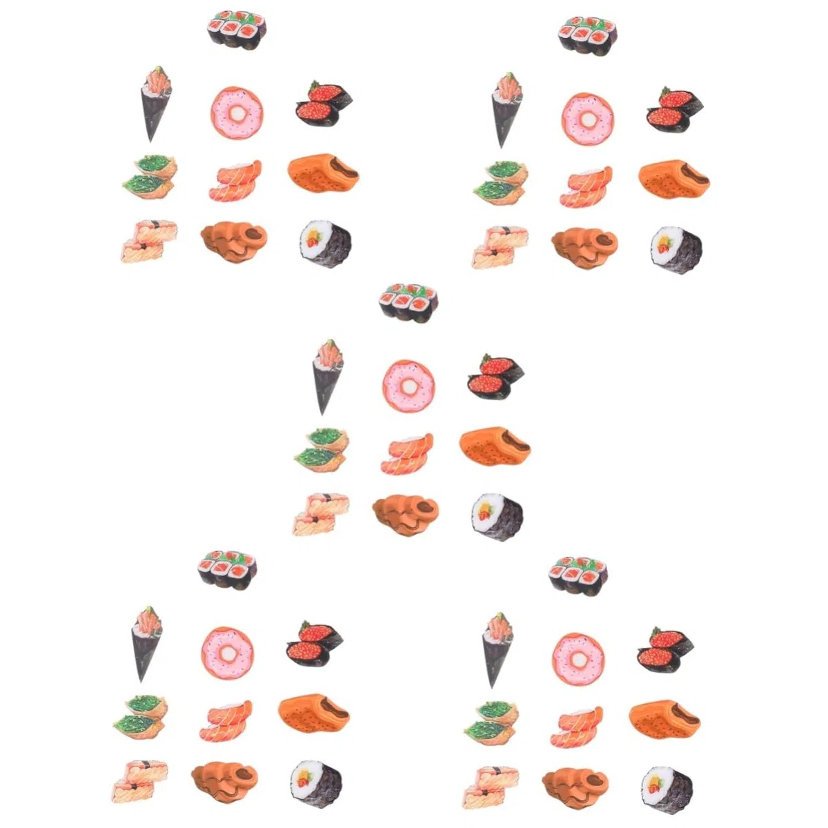 TOPBATHY Kühlschrankmagnet Sushi 50 Stück Kühlschrankmagnet Magnete Für Den Geschirrspüler-Magnet Kühlschrankaufkleber Kühlschrank Magnete Lebensmittelmagnete Whiteboard-Magnet Spülmaschinenmagnet
