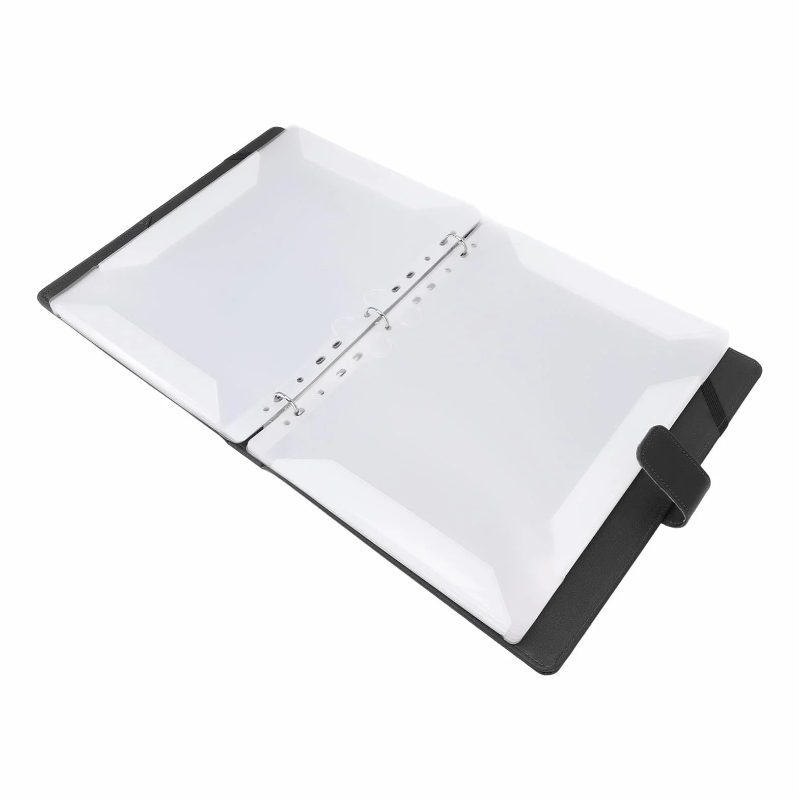 A4-Notenmappe, Langlebig, Universell für Band, Orchester und Chor, mit Seitenzahlen, Einfach zu Verwenden für Studenten und Musikbegeisterte, PU-Leder, 1 Packung (BLACK)