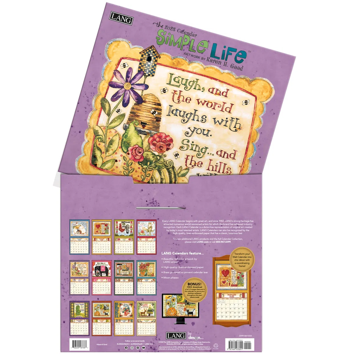 LANG Simple Life™ 2025 Wandkalender (25991001879)