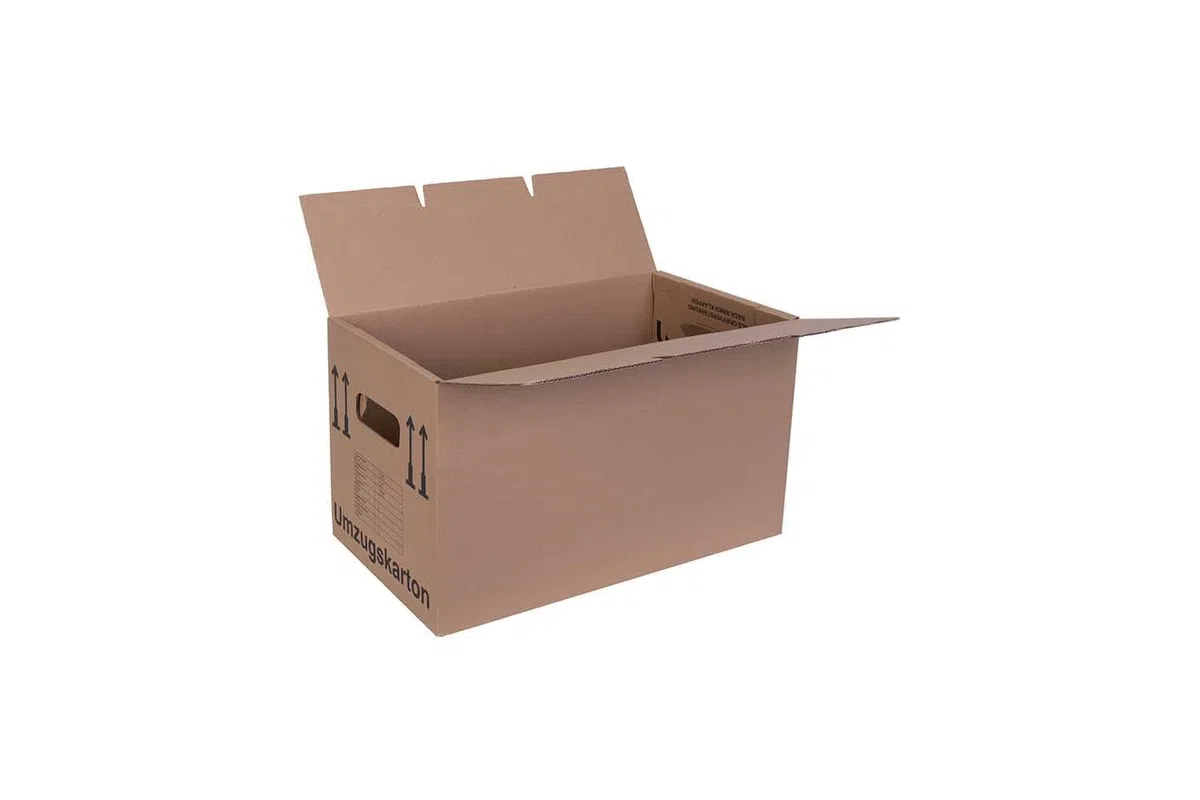 20 Stück Umzugskartons 600 x 328 x 340 mm extra stabil 2-wellig, verstärkte Griffe, belastbar bis 40 kg, Menge wählbar von 5 bis 240 Stück
