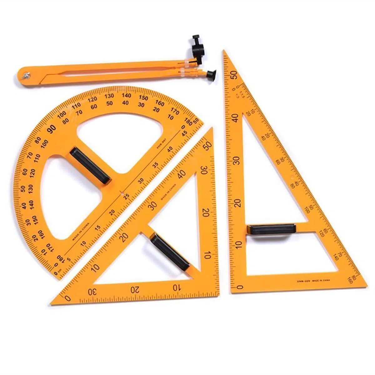 SUNESA Geometrie-Kit Mathematik-Geometrie-Kit-Set Kompass for Geometrie - Multifunktions-Lehre-Lineal-Set Dreieck-Kompasse-Winkelmesser-Messlineal-Math-Geometrie-Werkzeuge Geometrie Zirkel Set