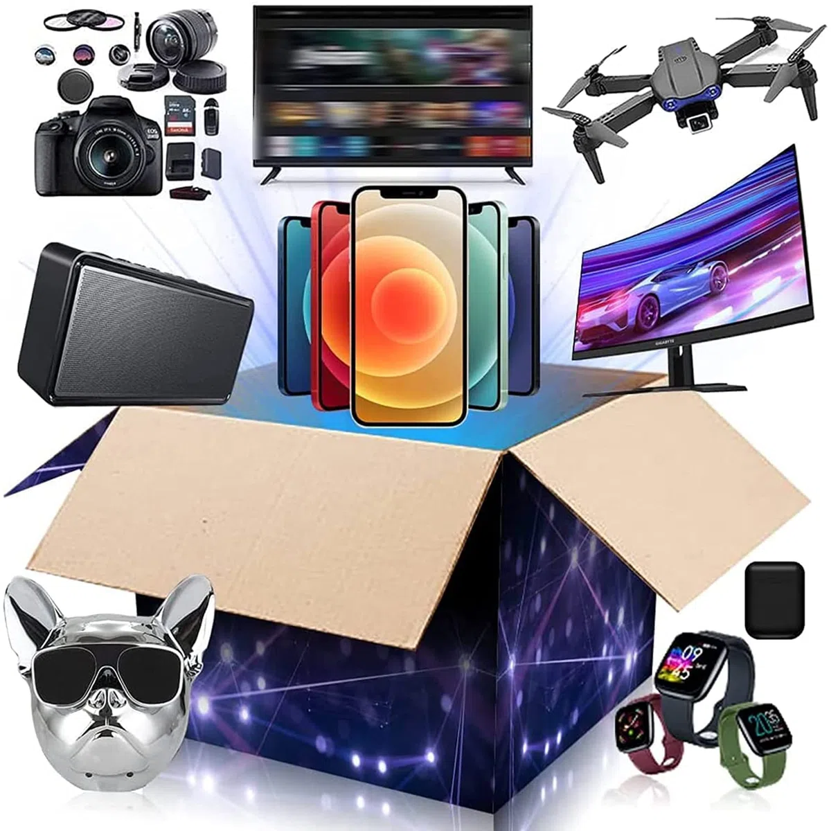 5-30 Stk. Palettenware Haushaltswaren MultimediaWarehouse Deal Elektronik Geschenkbox,9r3