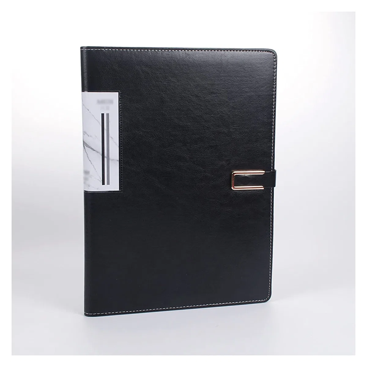 Dokumenten Mappen A4- und Buchstabengröße Ordner Geschäftsvertrag Bindemittel Datensortiermakler Multifunktionale Clipboards mit magnetischen Schnallen Sammelmappe (Color : Noir)