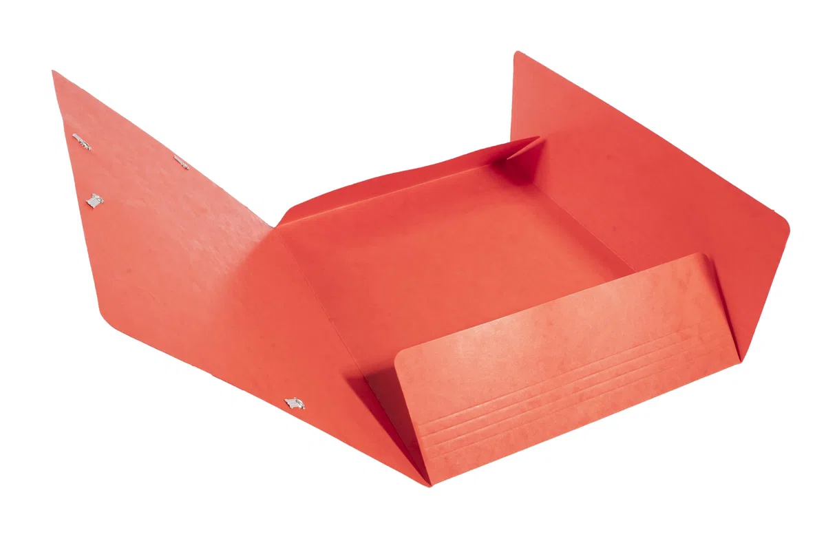 Exacompta 17109H 25er Pack Premium Eckspanner-Mappe. Aus extra starkem Colorspan-Karton DIN A4 mit 2 Gummizügen rot Sammelmappe Dokumentenmappe ideal für Büro und Schule