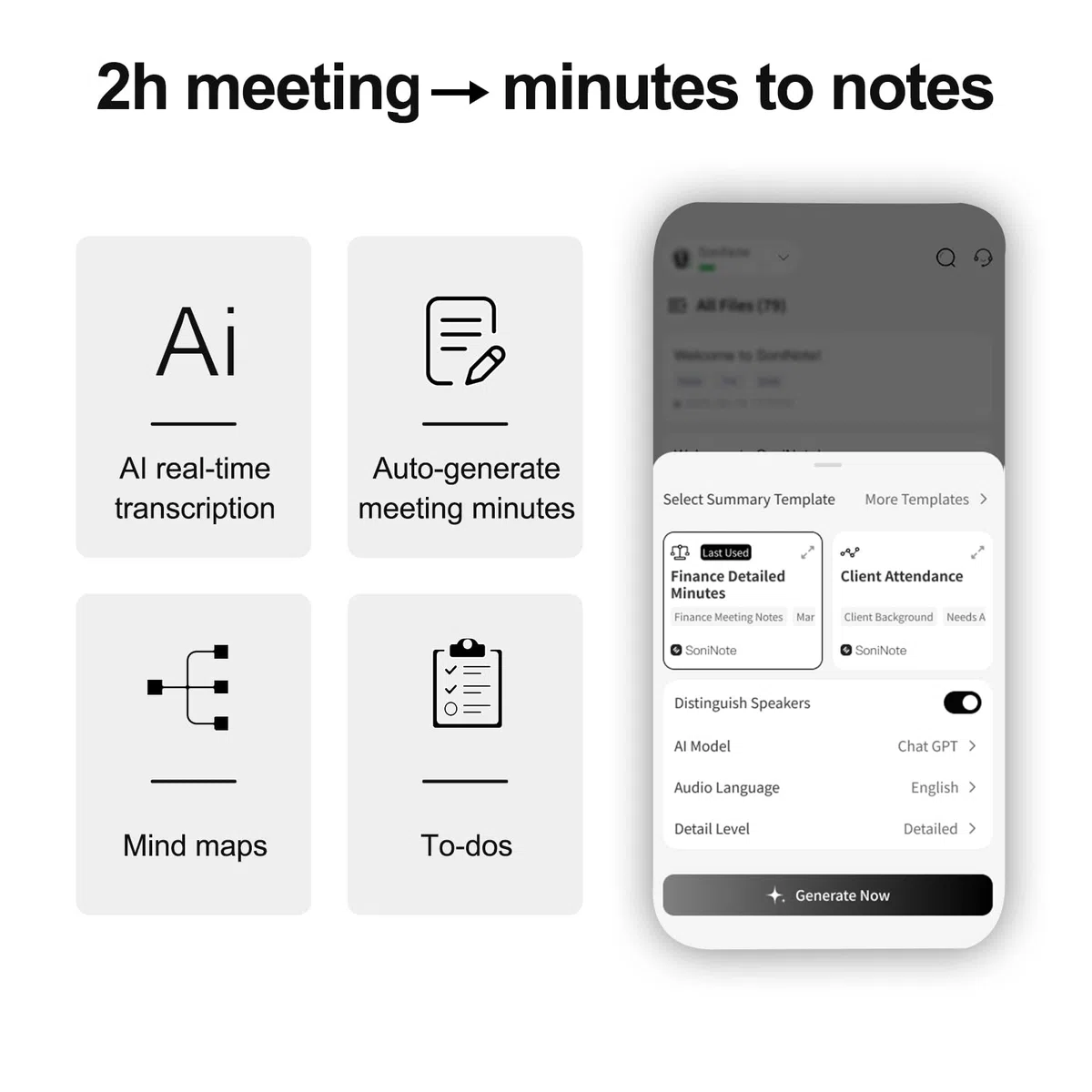 Note Pro AI Voice Recorder, 64GB AI Recorder mit Transkription, Echtzeitübersetzung 100 Sprachen, AI-Meeting-Minuten & Mind Maps, magnetisches Design, 400-mAh-Akku