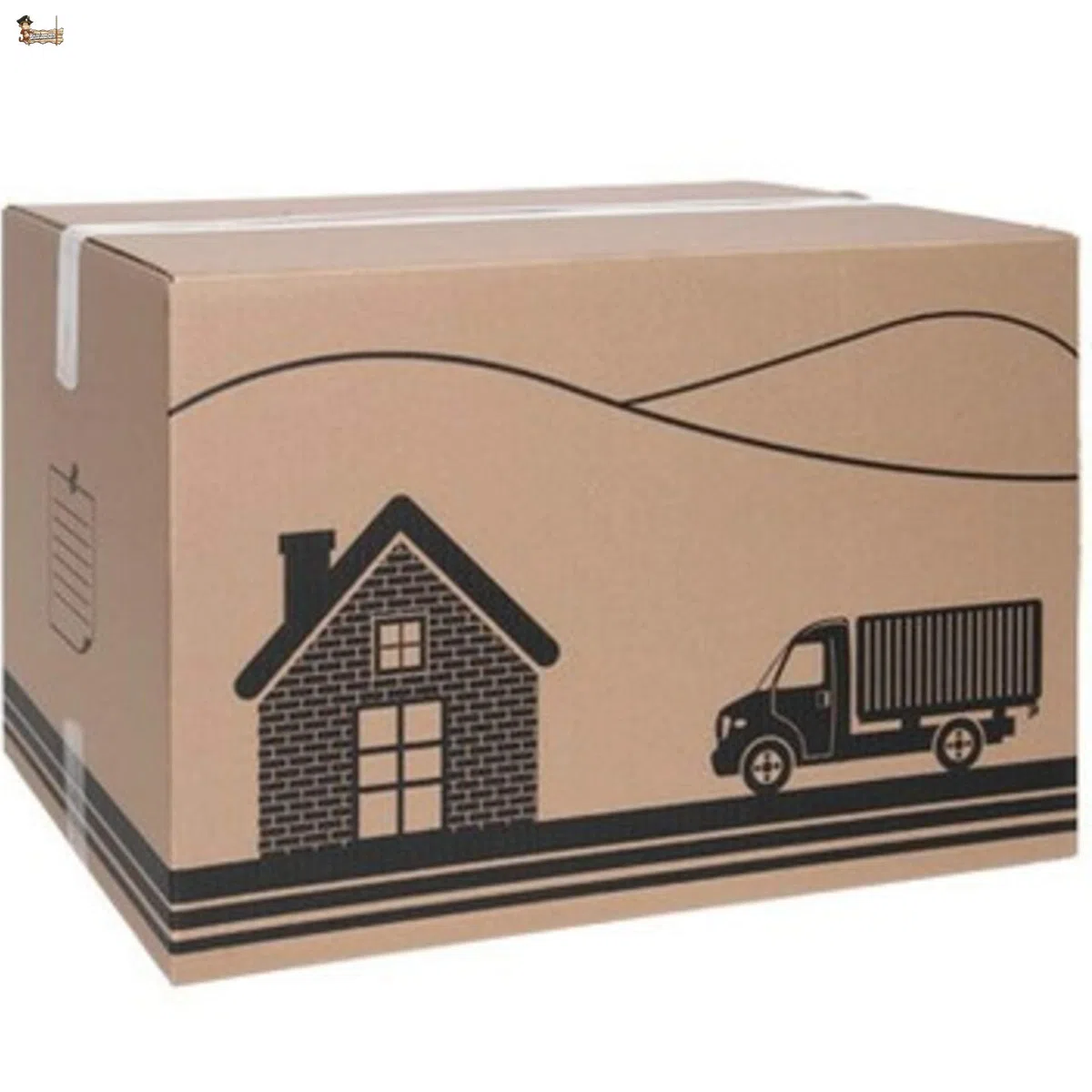 BricoLoco Versandkartons, 12 Stück, für Aufbewahrung, Umzug, Verpackung, Kleidung, Versandverpackung, Archiv, Ordnung, Mehrzweck, 60 x 40 x 40 cm