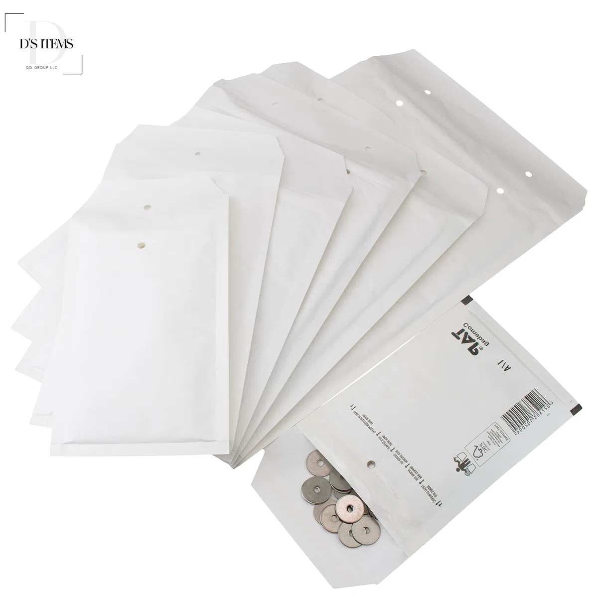 Versandtaschen [weiß] - 3/C - (170 mm x 225 mm) - Kraftpapier - [1200 Stück] - | Verpackungsmaterial | Luftpolsterversandtaschen | Luftpolsterumschläge | Luftpolstertaschen