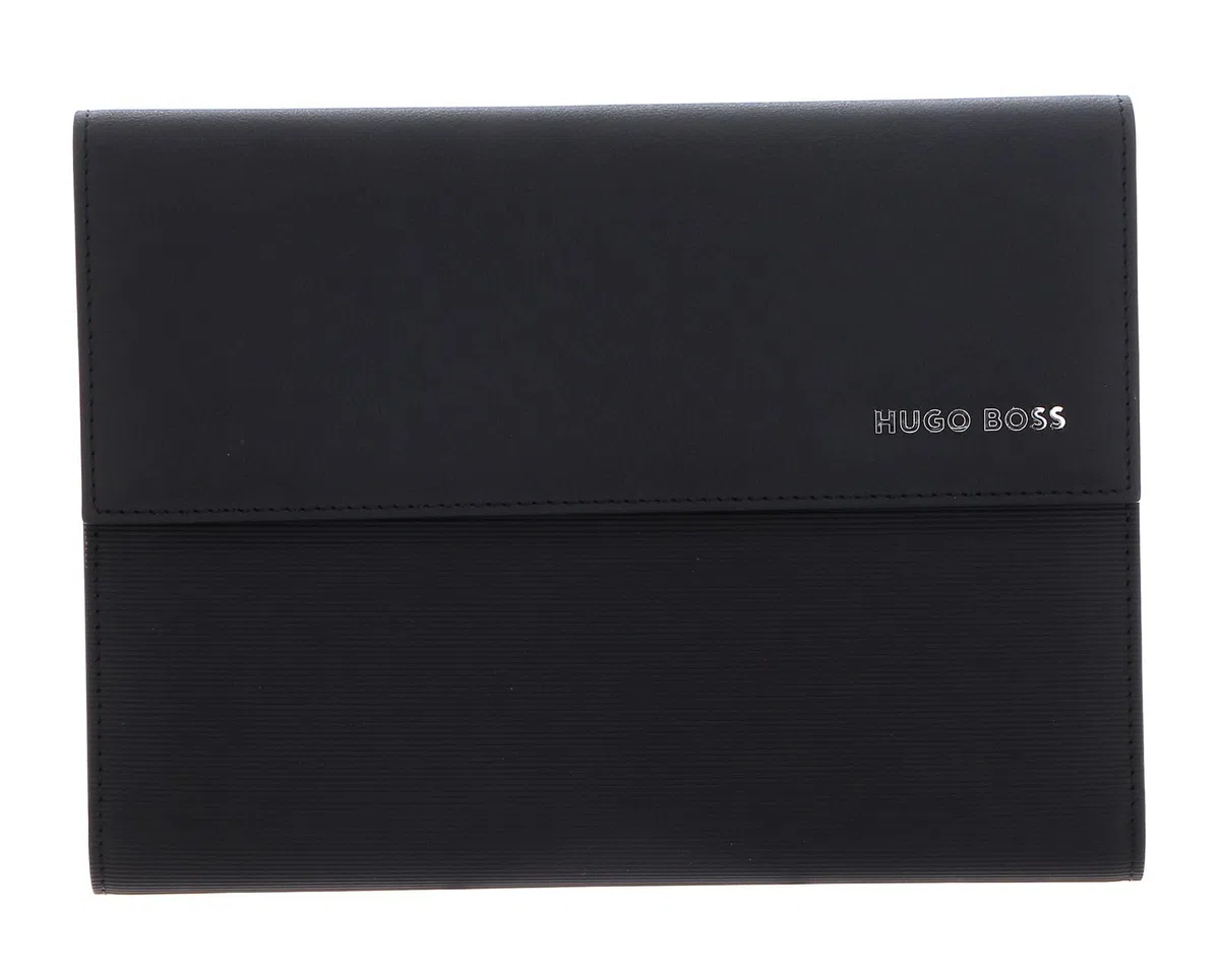 Hugo Boss Set Kugelschreiber & A5 Schreibmappe in der Farbe Schwarz, HPBM254A