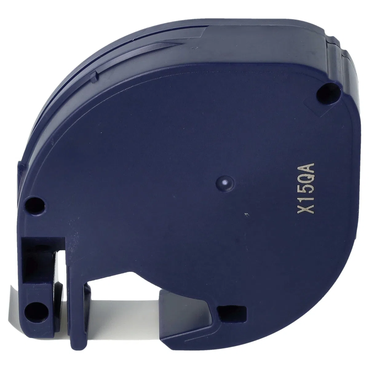 vhbw 10x Schriftband Plastik kompatibel mit Dymo LetraTag Plus LT-100T | XM, 2000, LT-100H Etiketten-Drucker Schwarz auf Weiß 4m x 12mm