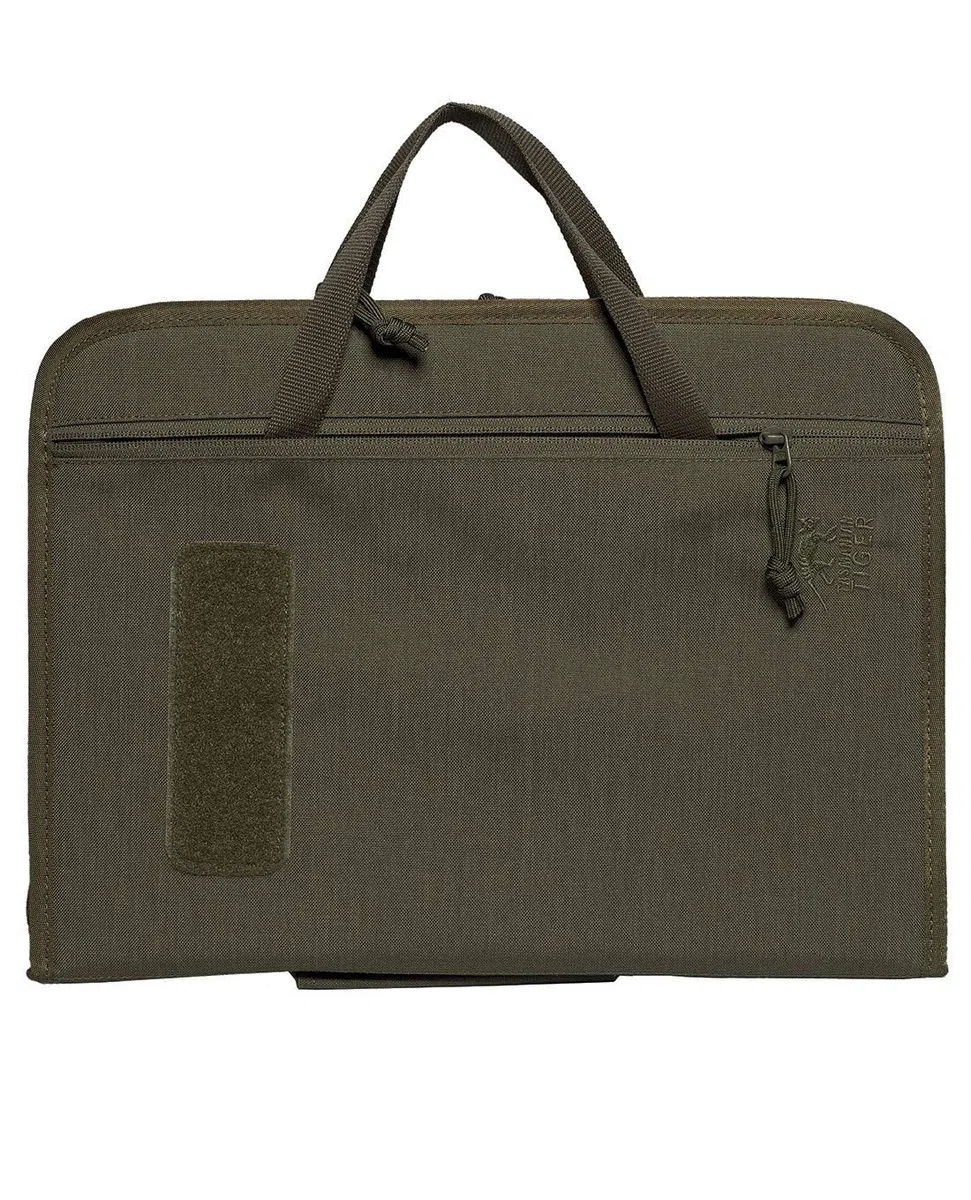 Tasmanian Tiger TT File Server MKII Din A4 Ringordner Schreibmappe, Organizer Dokumenten-Tasche mit integr. Ringordner & Klemmbrett (Oliv)