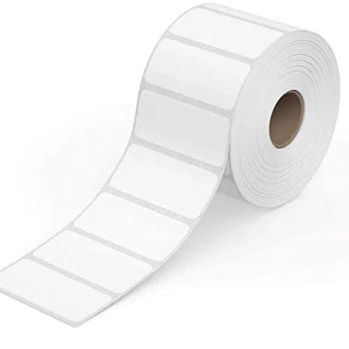 True-Ally Chromo Barcode-Aufkleber, 50 x 25 mm, 50 mm x 25 mm, 1000 Etiketten pro Rolle, selbstklebender Aufkleber zum Drucken von Barcoding(Ribbon erforderlich), 1 Rolle pro Packung (1000 Etiketten)