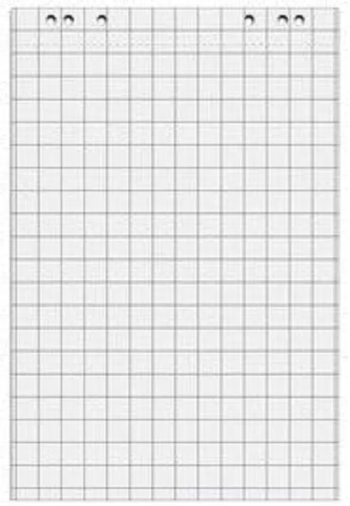 MAUL Flipchart Papier (5 Stück) | kariertes Papier für Flipchart | vorhandene Lochung zum direkten Aufhängen | ideal zum Schreiben und Präsentieren im Büro und Konferenzräumen | Weiß