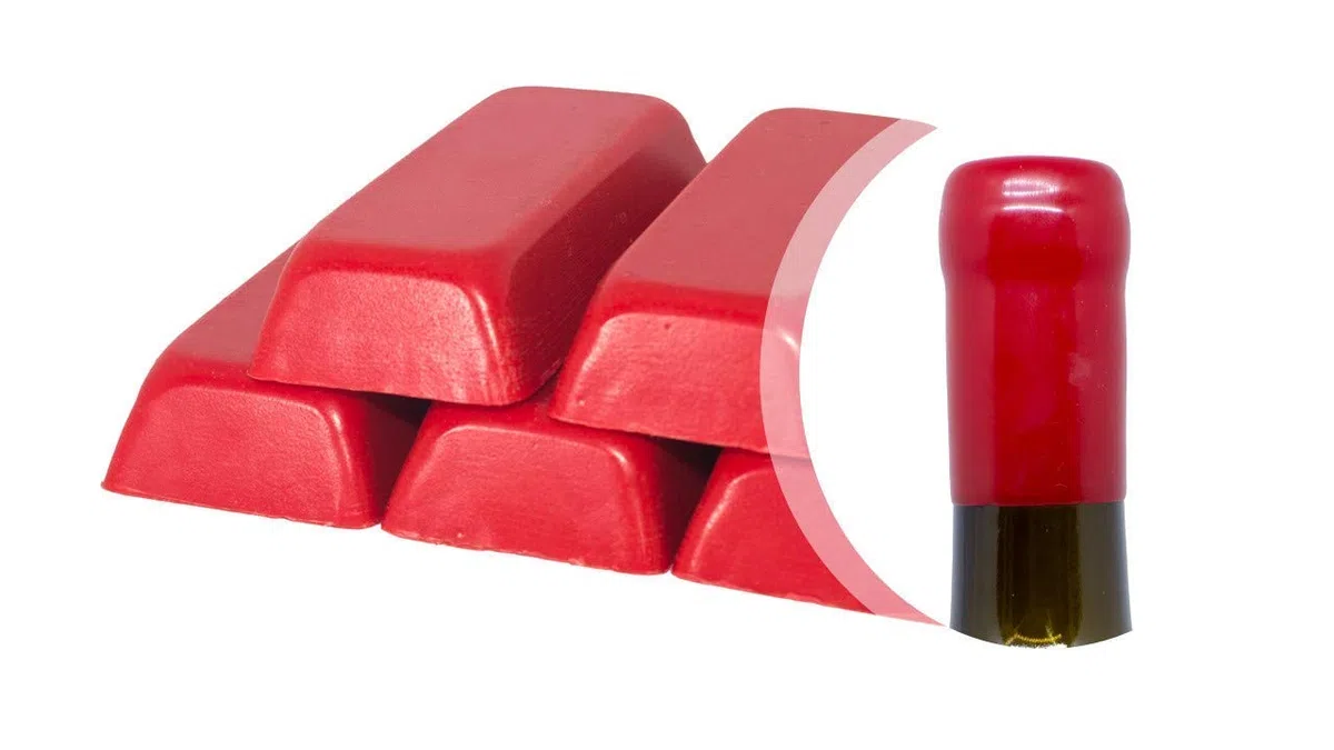 Generico Generic 1000 g roter Schellack oder weiches Siegelwachs zum Versiegeln von Wein, Bier, Grappa, Spirituosen (rot, 1000 g)