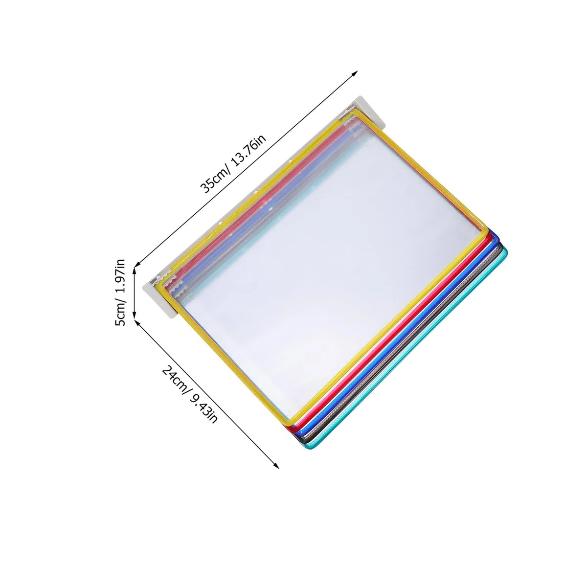 Alipis Hängender Wandhalter für A4 Dokumente mit 5 Seiten Stabiler Eisen und Pvc Aktenhalter zur Platzoptimierung Moderner Wandorganizer für Büro und Öffentliche Räume