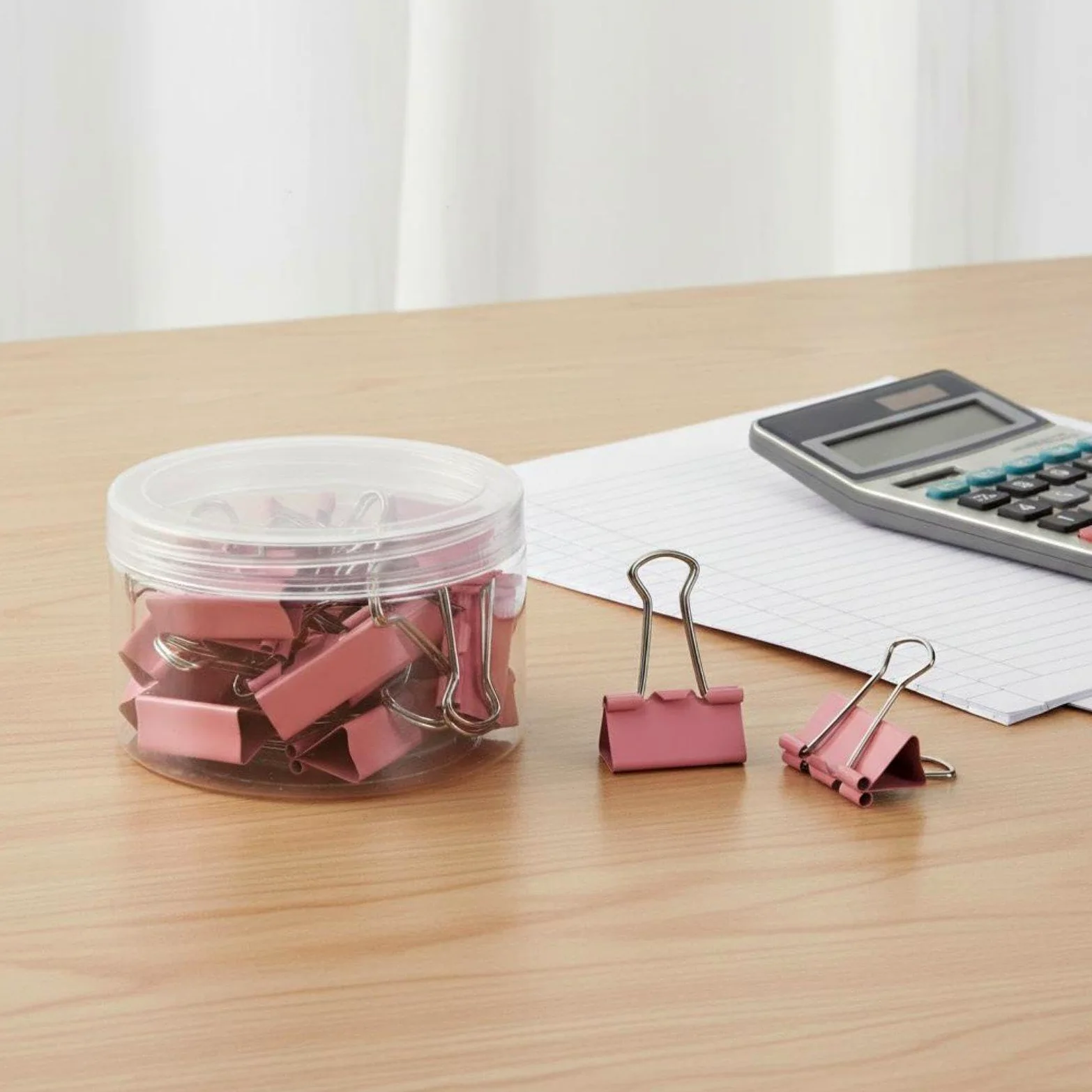 5 Teiliges Set Doppel Büroklammern, Bindeklammern, Dokumentenklammern, Aktenklammern Aus Manganstahl, Geeignet für Große Mengen, Schützt Seiten, Trans, 5 Stück