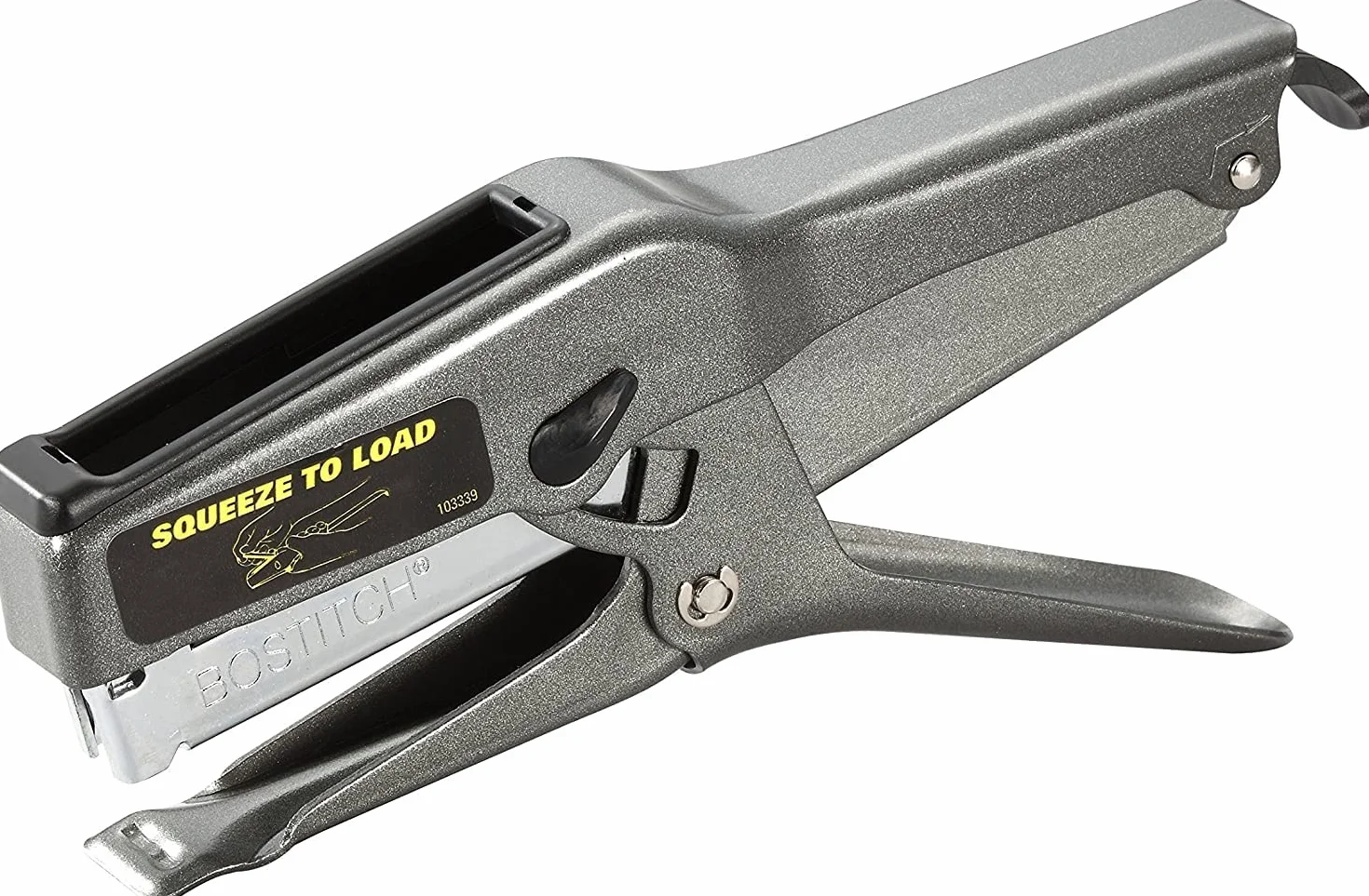 Bostitch Office B8 Heftgerät, robuste Zange mit Heftklammern, 45 Blatt, kein Stau – Vollstreifen, Metall, Papier, Stoff. | Vollstreifen-Metall Bostitch Heftgerät für Karton, Papier und Stoff (45 Blatt Kapazität)