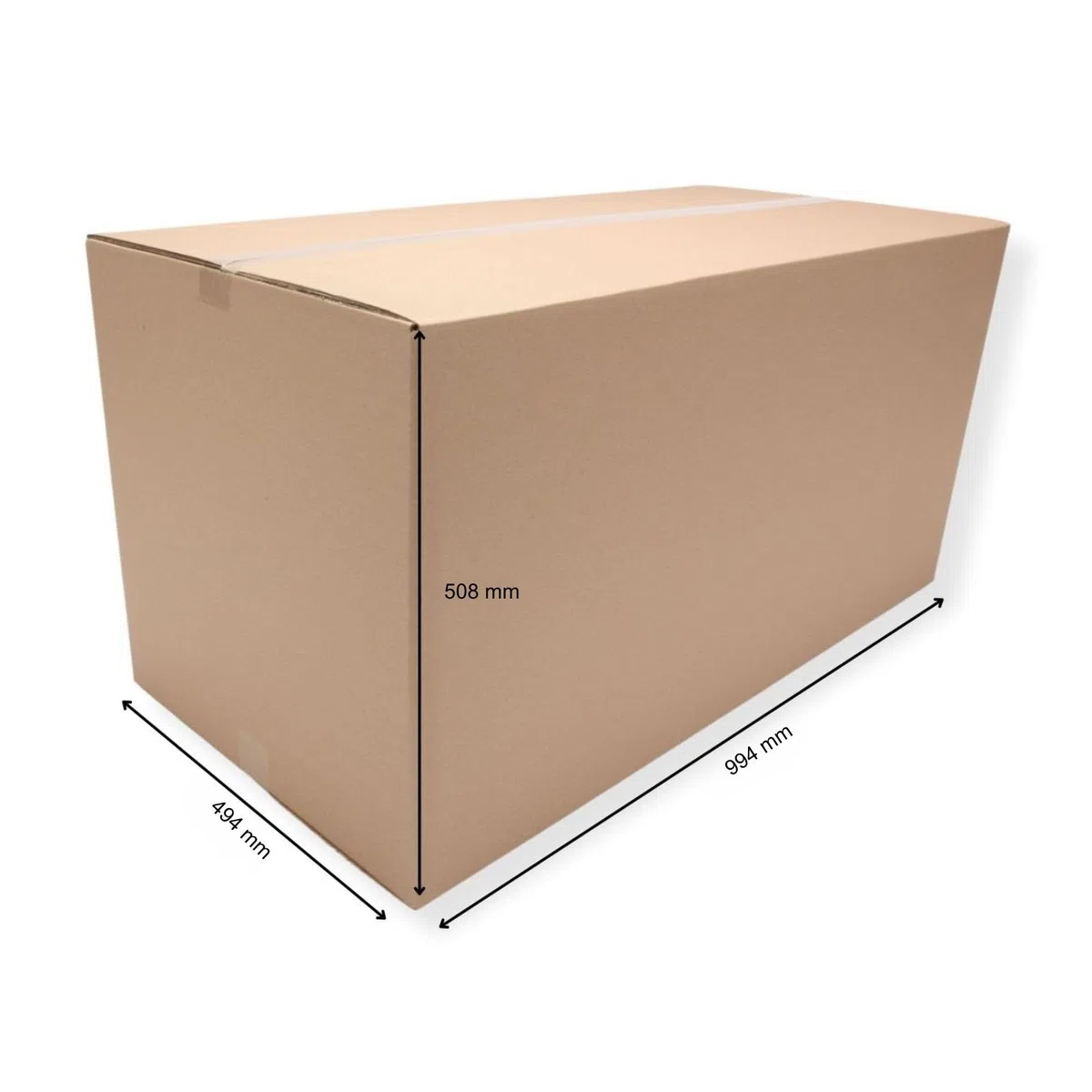 60 St. Faltkarton 1000x500x500 2-wellig braun 2.40 BC-Welle Versandverpackung 100x50x50 Umzugs Bücherkartons