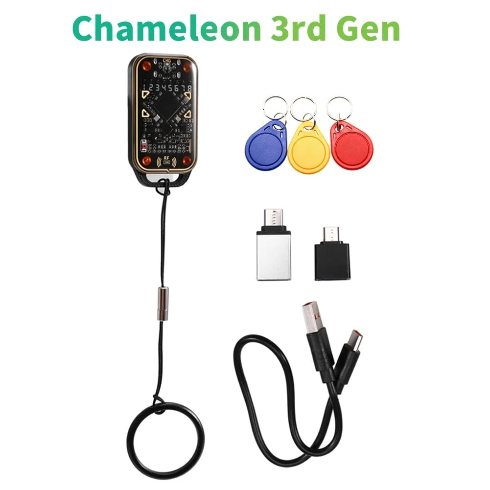 Chameleon Ultra V3.0 125Khz 13.56Mhz RFID Smart Card Emulator Leser ID IC NFC Tag Kopierer + 3XUID Schlüsselanhänger