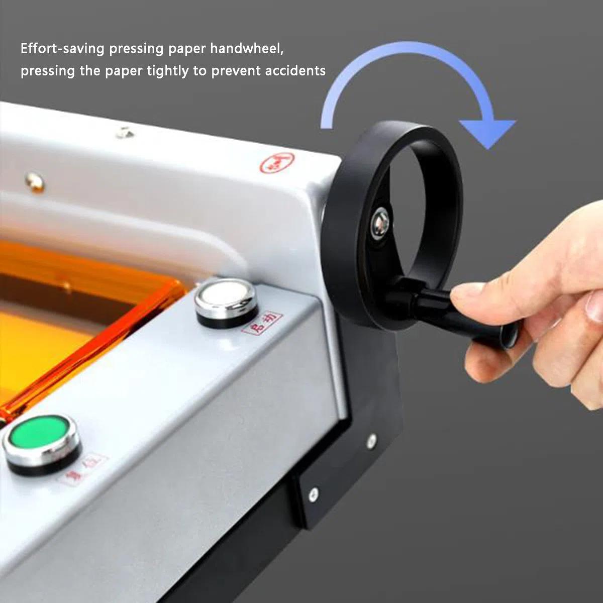 Elektrischer Papierschneider, robuster Schneidemaschine für Karton und Leder, 40 mm Schnittstärke mit Gitterlinien, perfekt für Büro, Zuhause und Schule