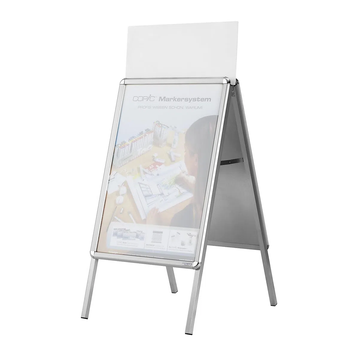 magnetoplan | Kundenstopper | Typ SP | Aluminium | DIN A2 | Typ SP, Aluminium, DIN A2