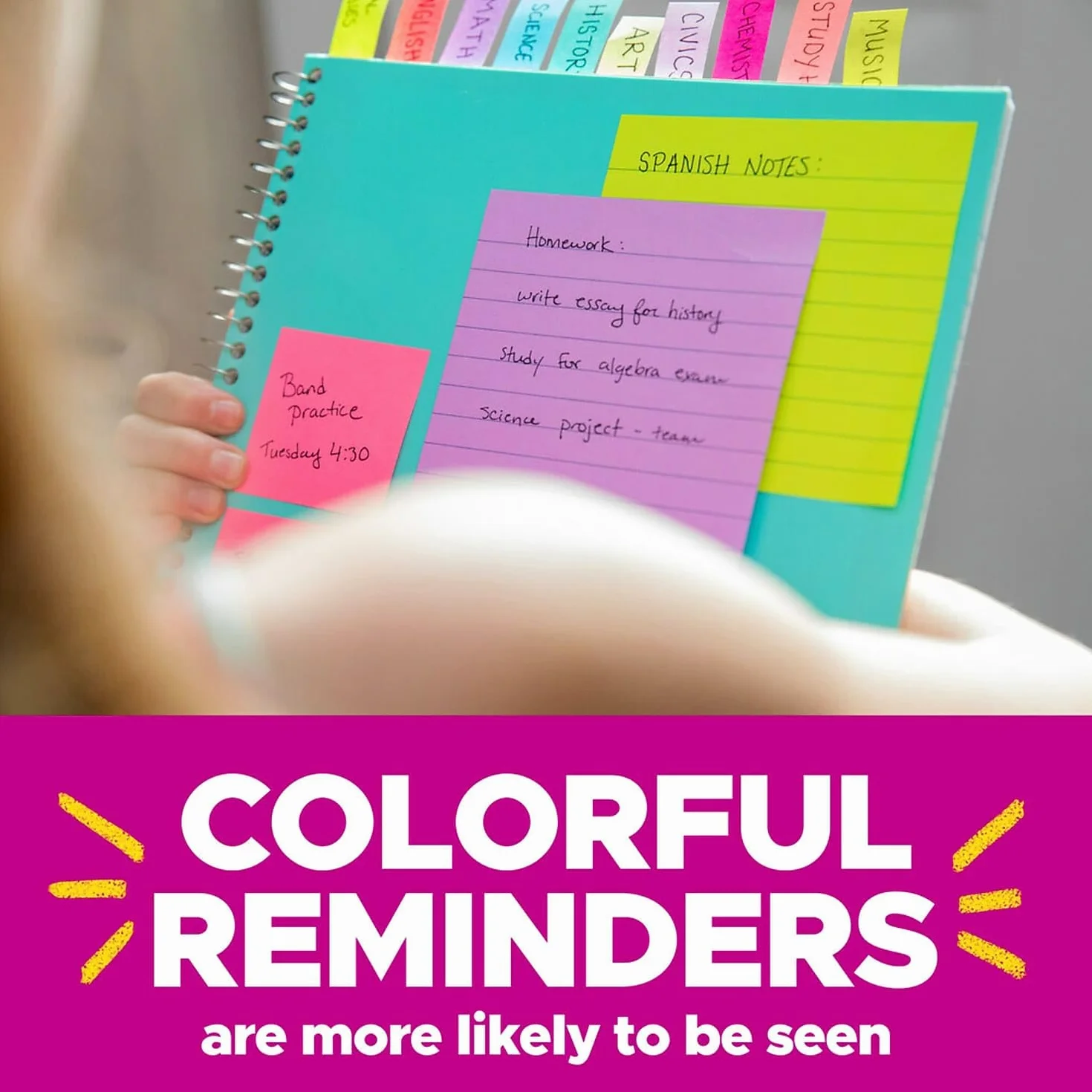 mmm654ast – Post-it Original Pads in Pastell Farben