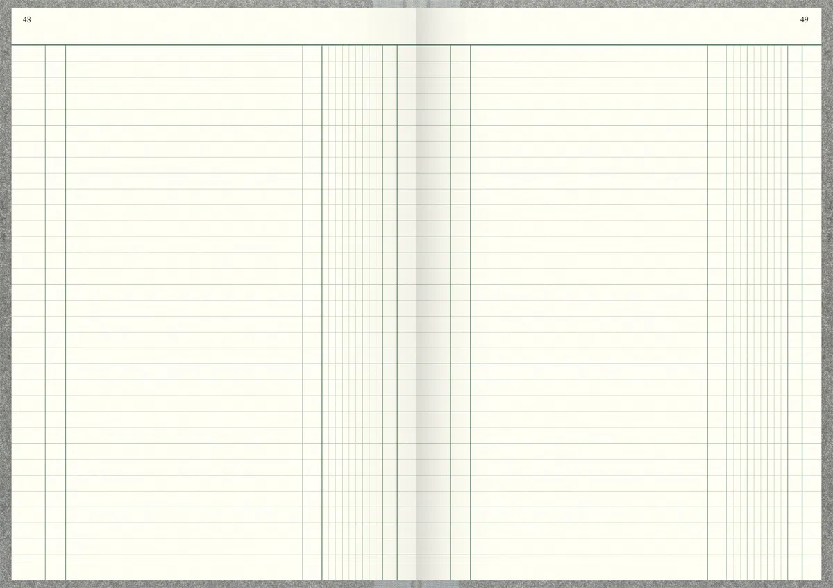 König & Ebhardt König und Ebhardt König & Ebhardt 8614423 Geschäftsbuch / Spaltenbuch (A4 mit festem Kopf 1 Spalte 32 Zeilen, 80g/m², 144 Blatt Fadenheftung, mit Seitenzahl)