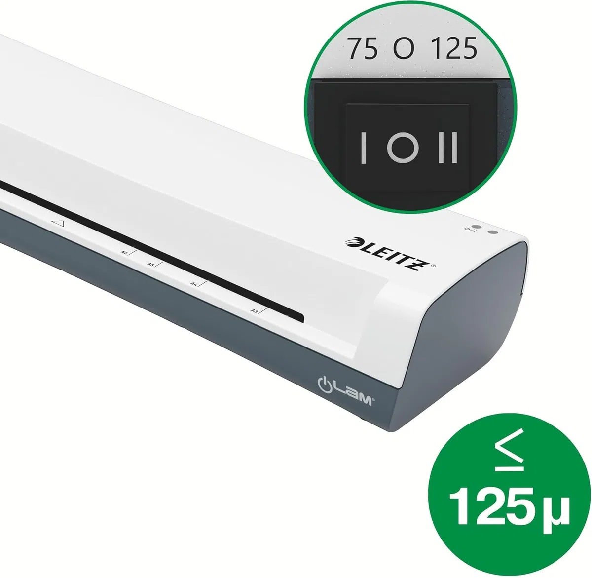 Leitz iLAM Home A3 Laminiergerät, 75-125 mic Folien, 3 Min Aufwärmzeit