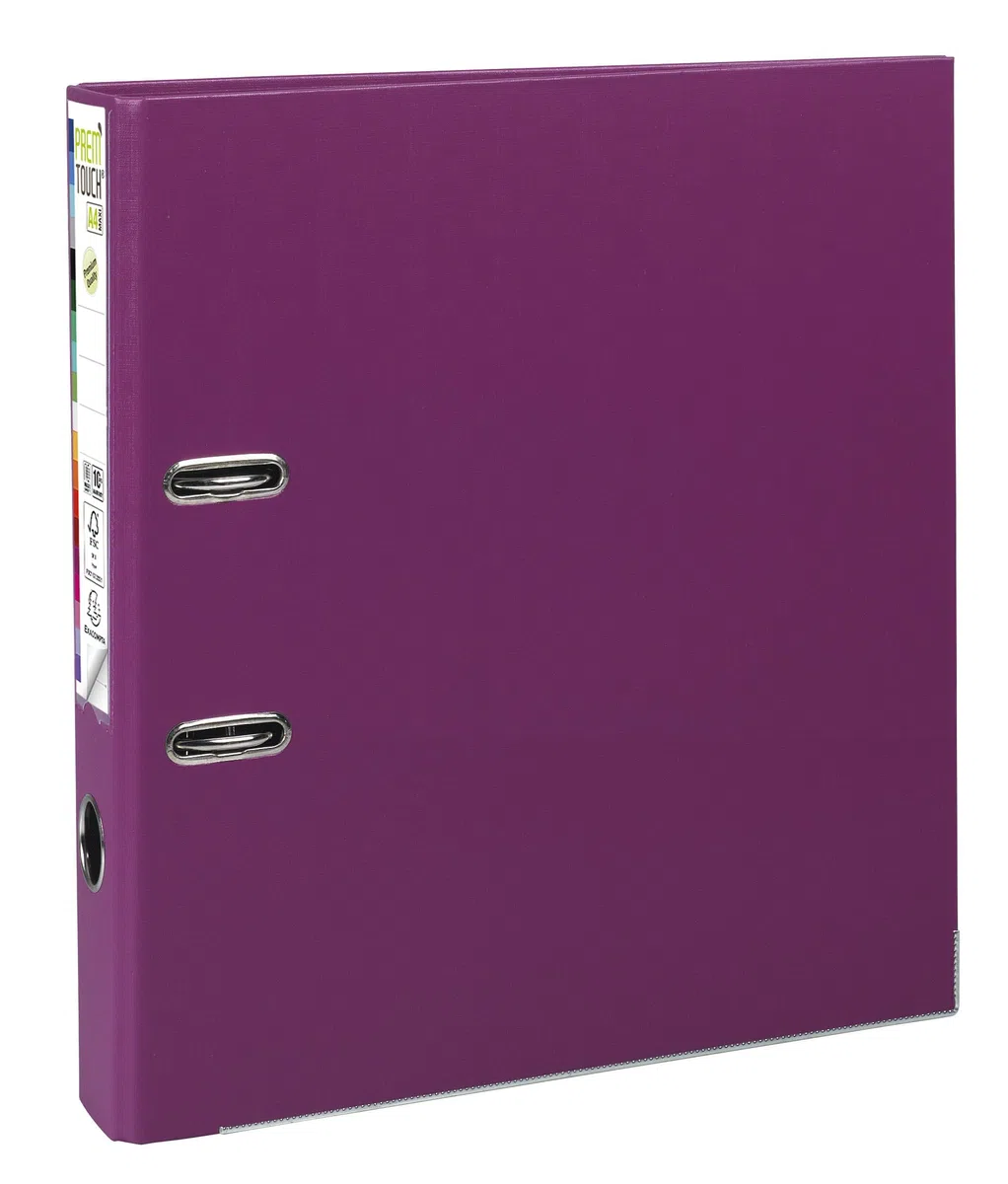 Exacompta 53147E 10er Pack Premium Kunststoff-Ordner Prem´Touch. 5 cm schmal DIN A4 MAXI Ringordner Aktenordner Briefordner Büroordner Plastikordner Schlitzordner fuchsia